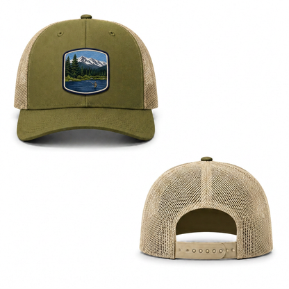 River Camp Trucker Cap - moss khaki