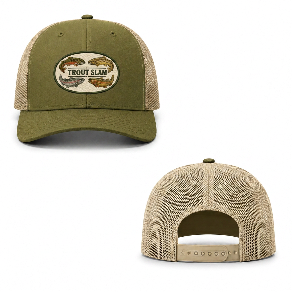 Trout Slam Trucker Cap - moss khaki