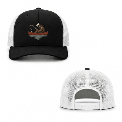 Lone Drifter Trucker Cap - black white