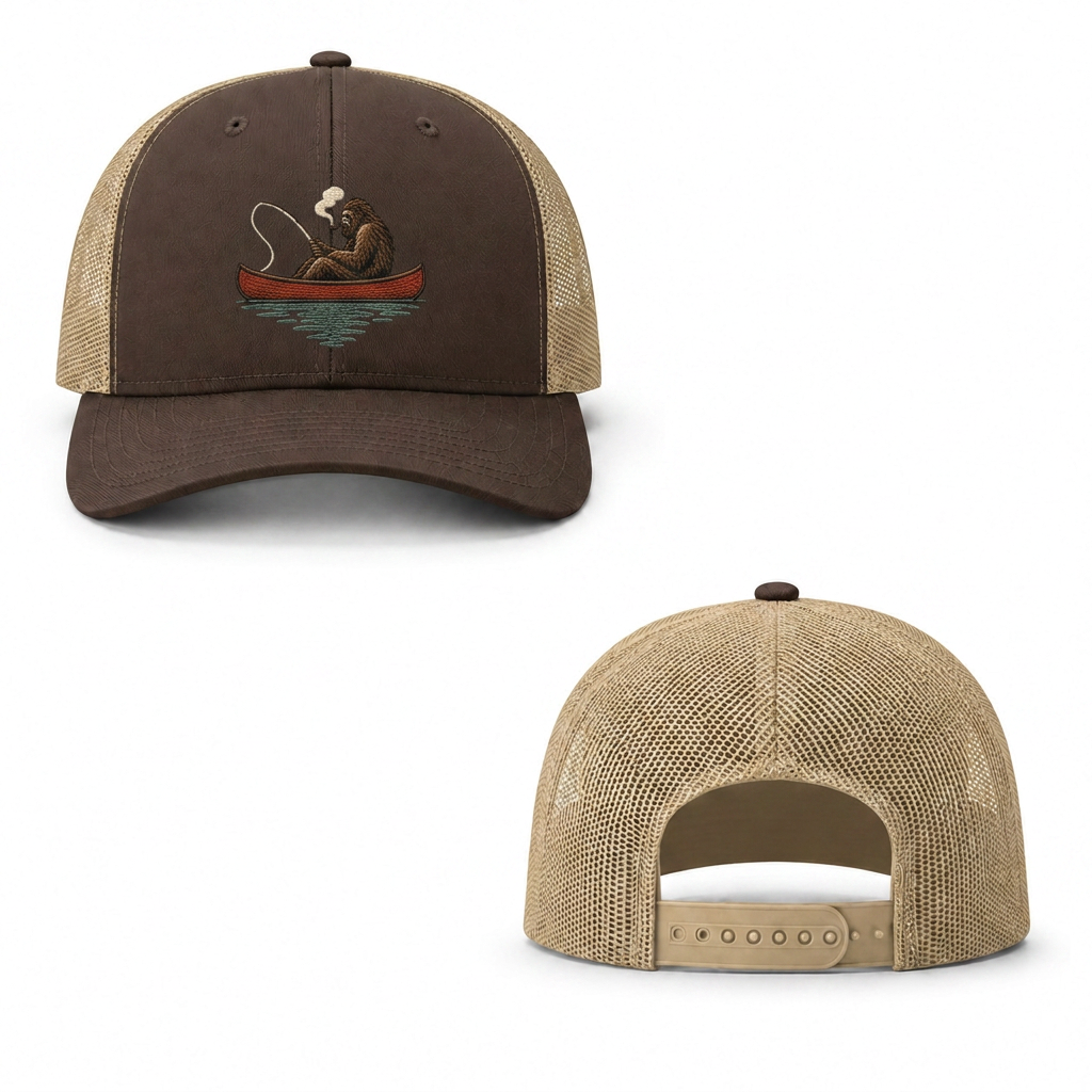 Lone Drifter Trucker Cap - brown khaki