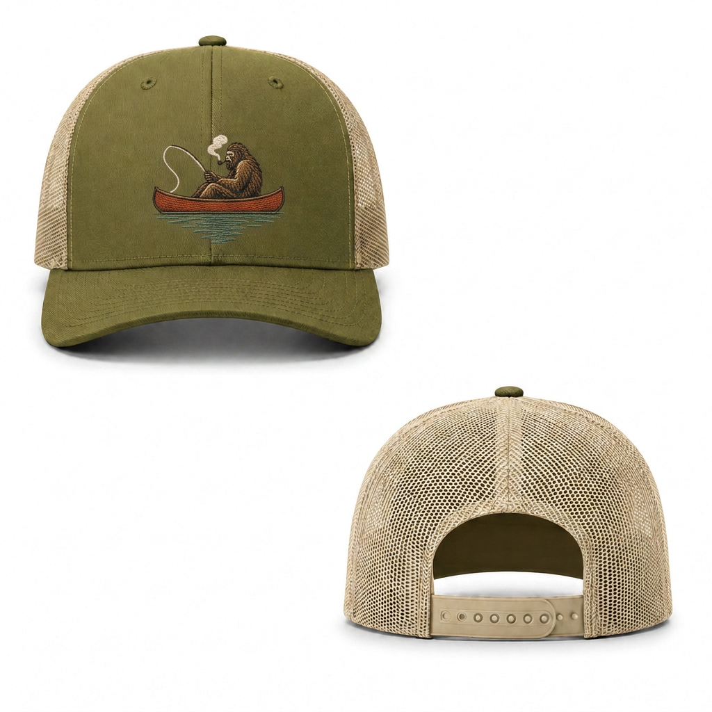 Lone Drifter Trucker Cap - moss khaki
