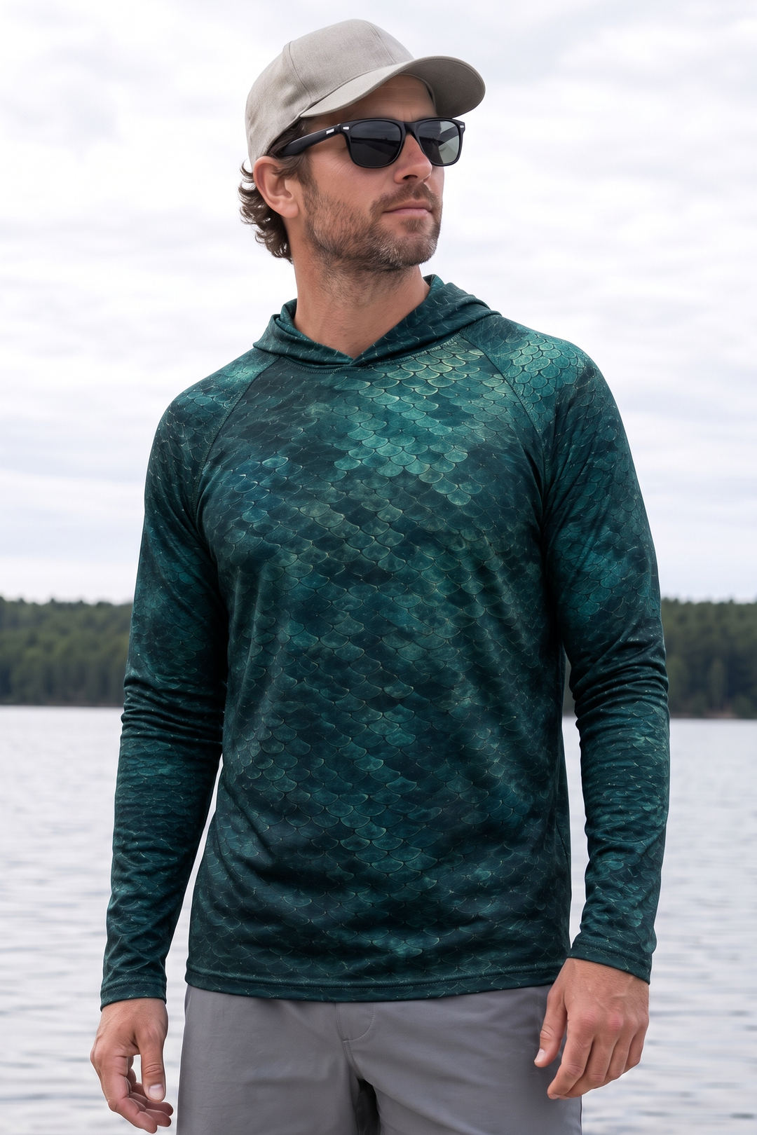 AirLite Fishing Sun Hoodie - Abyssal Musky Lurker - MHL28 image 3