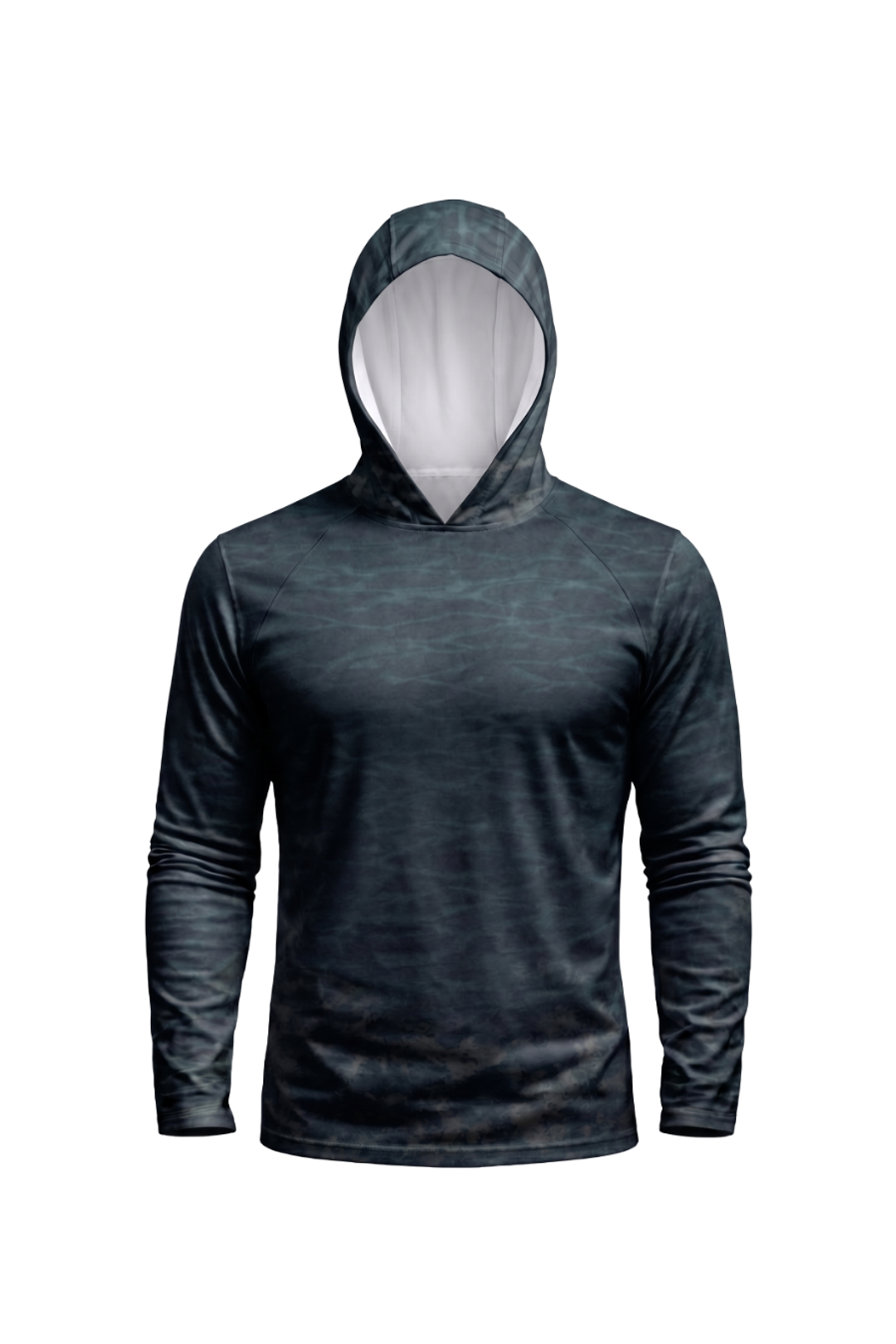 AirLite Fishing Sun Hoodie - Deep Stealth Pike - MHL04 mockup opposite side