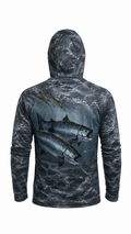 AirLite Fishing Sun Hoodie - Dusk Lake Salmon - MHL30 image 1