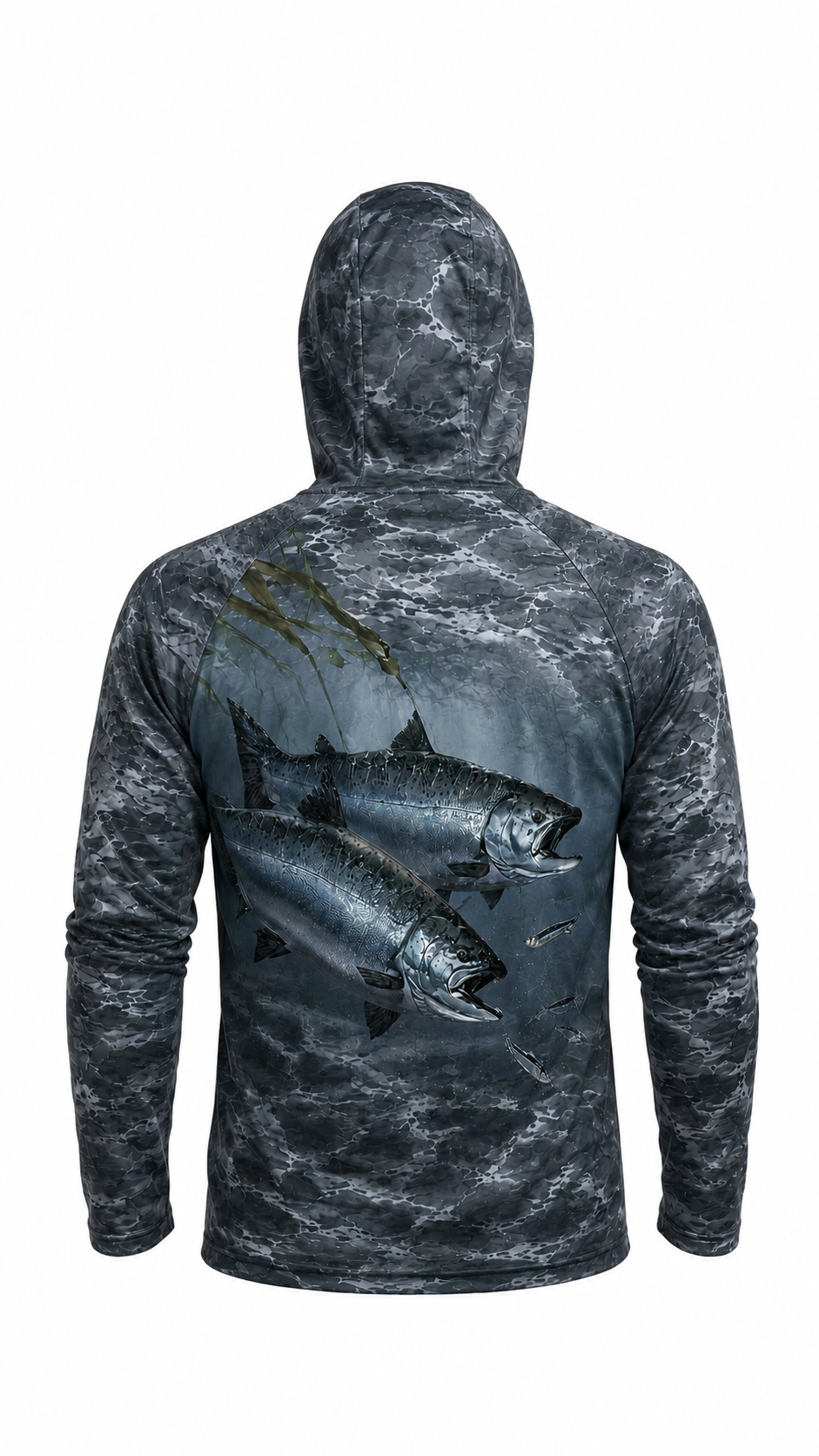 AirLite Fishing Sun Hoodie - Dusk Lake Salmon - MHL30 image 1
