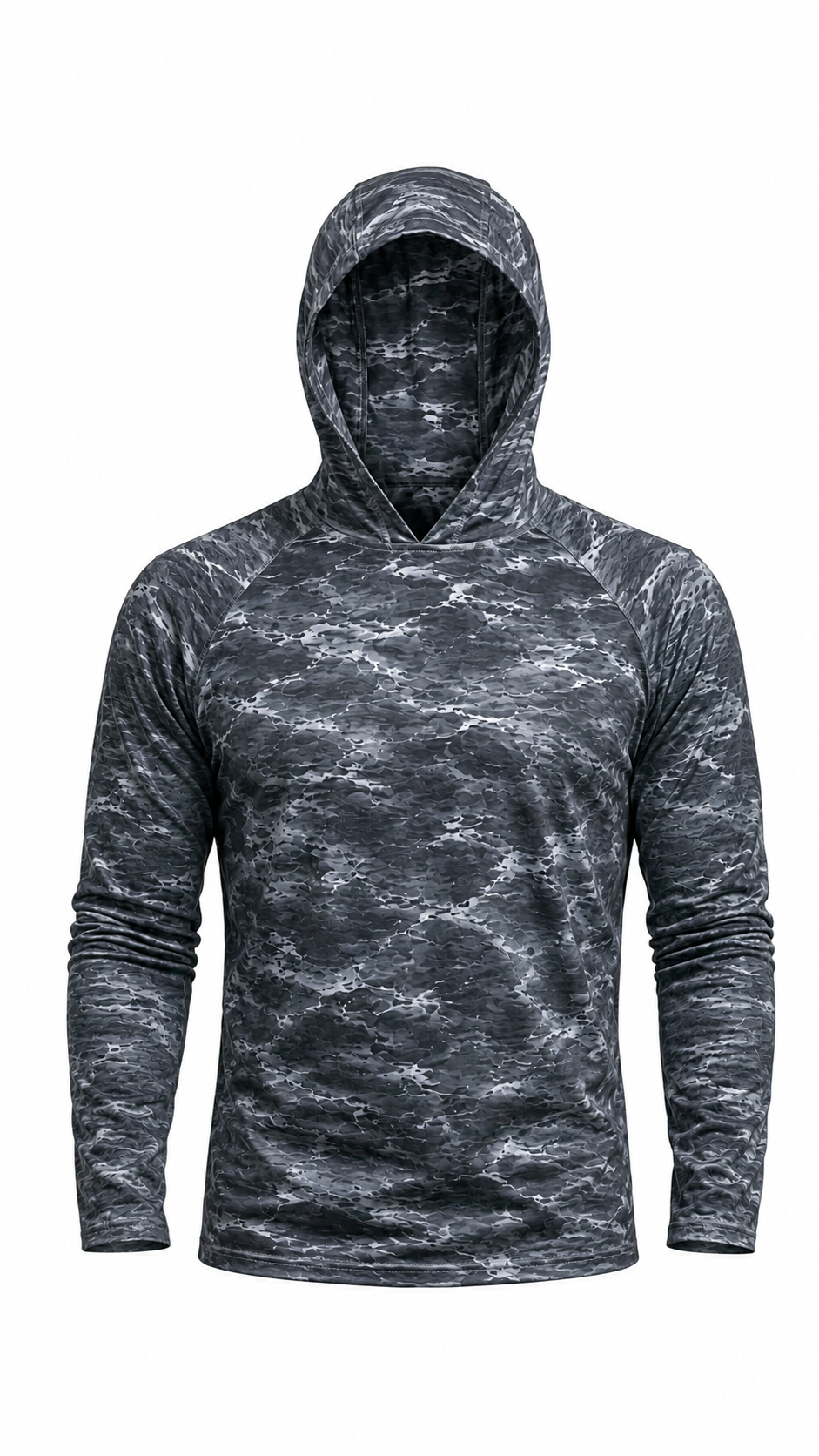 AirLite Fishing Sun Hoodie - Dusk Lake Salmon - MHL30 image 2