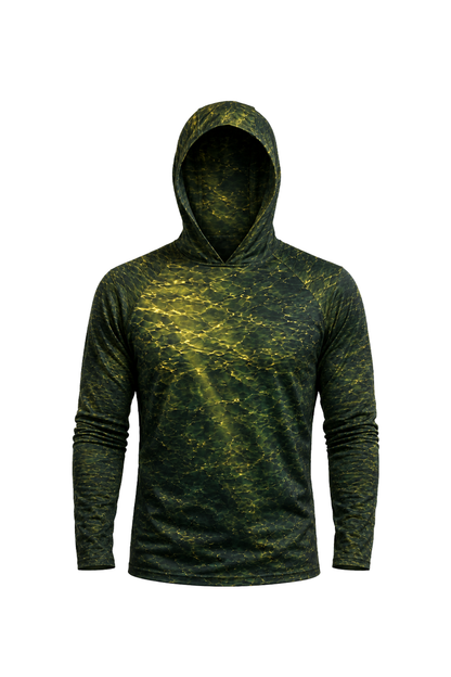 AirLite Fishing Sun Hoodie - Green Weed Musky - MHL25 image 5