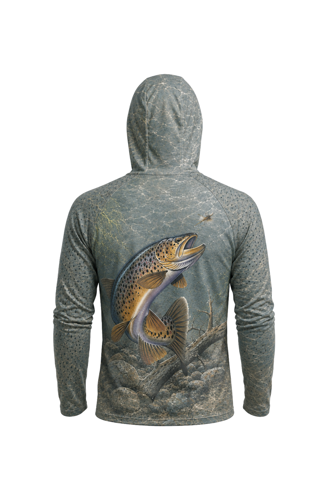 AirLite Fishing Sun Hoodie - Ozark Current Crown Brown - MHL27 image 4