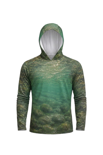 AirLite Fishing Sun Hoodie - Rainbow Current Glide - MHL012 mockup opposite side