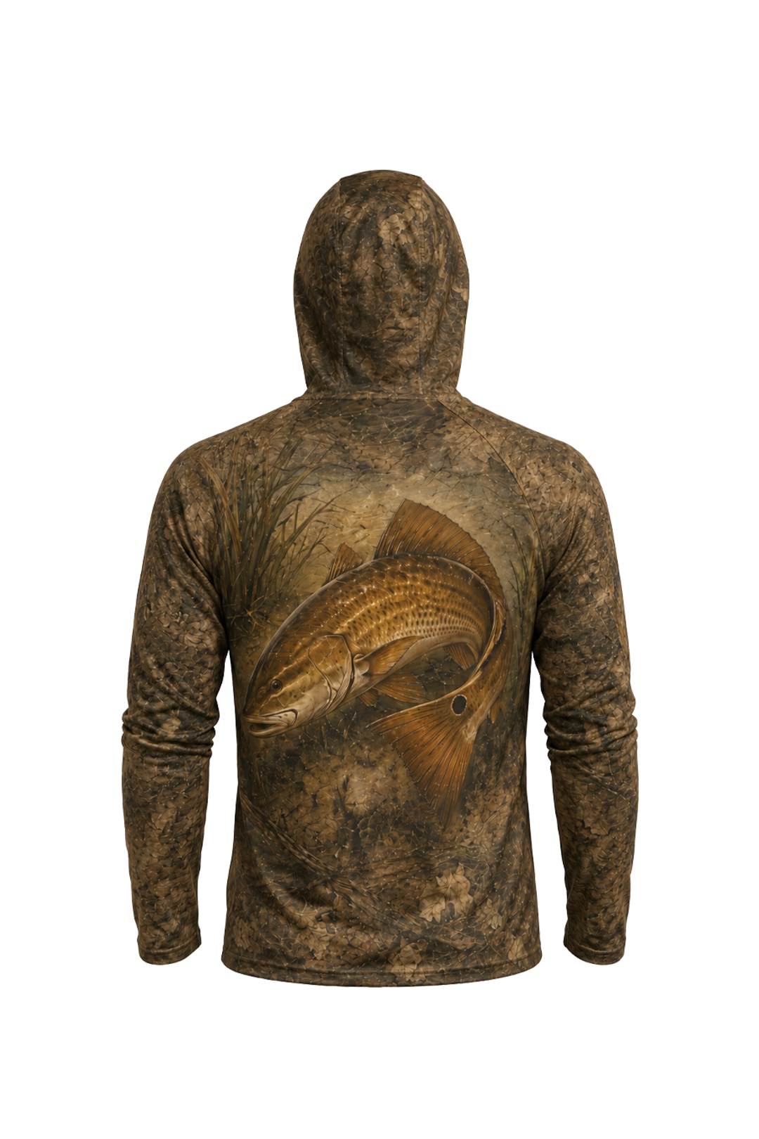 AirLite Fishing Sun Hoodie - Redfish Copper Tide Edge - MHL35 image 5