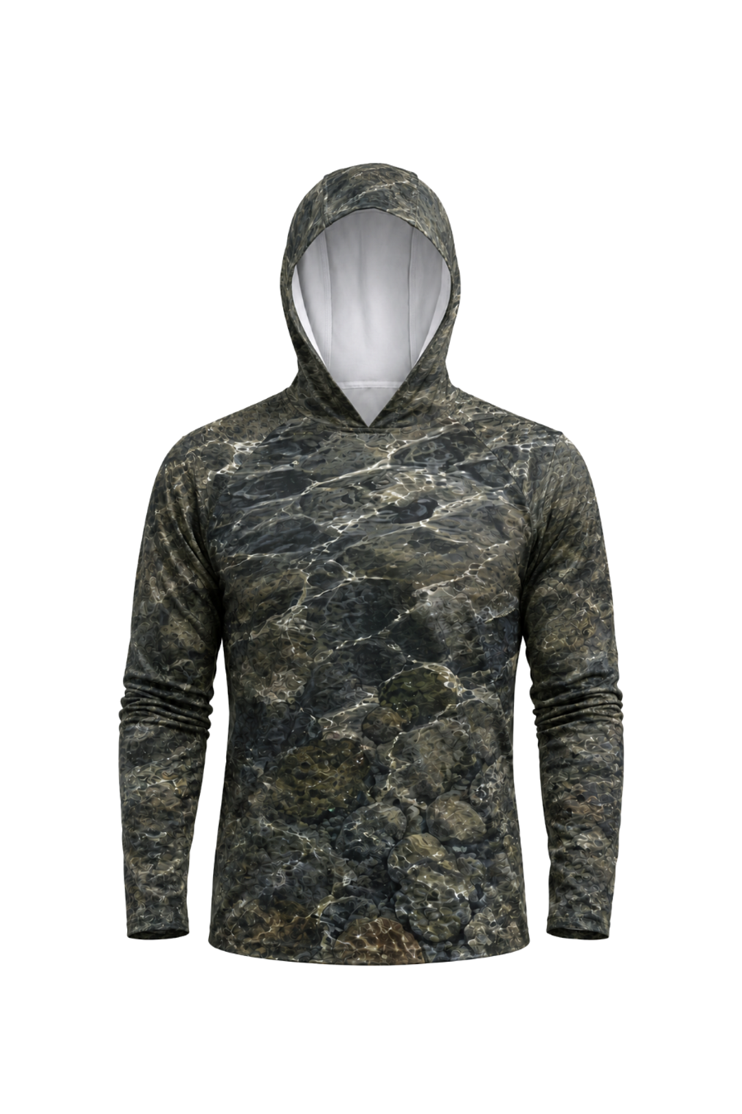 AirLite Fishing Sun Hoodie - River Trout Strike - MHL009 mockup opposite side