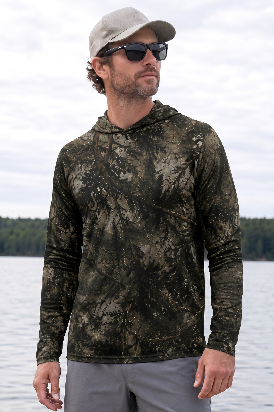 AirLite Fishing Sun Hoodie - River Trout Timber - MHL26 image 3