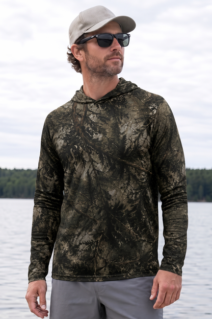 AirLite Fishing Sun Hoodie - River Trout Timber - MHL26 image 3