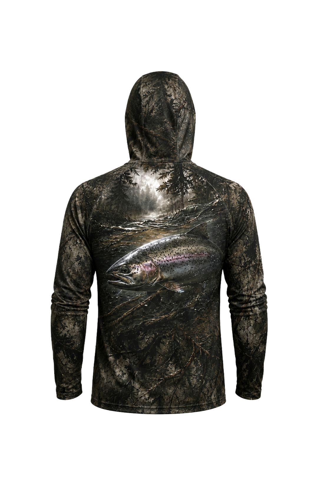 AirLite Fishing Sun Hoodie - River Trout Timber - MHL26 image 4