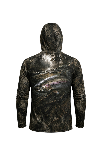 AirLite Fishing Sun Hoodie - River Trout Timber - MHL26 image 4