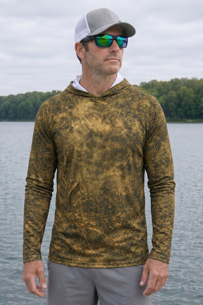 AirLite Fishing Sun Hoodie - Roughwater Pike Feed - MHL005 lifestyle opposite side