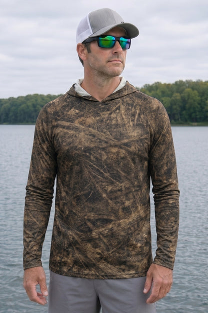 AirLite Fishing Sun Hoodie - Stillwater Catfish - MHL001 lifestyle opposite side