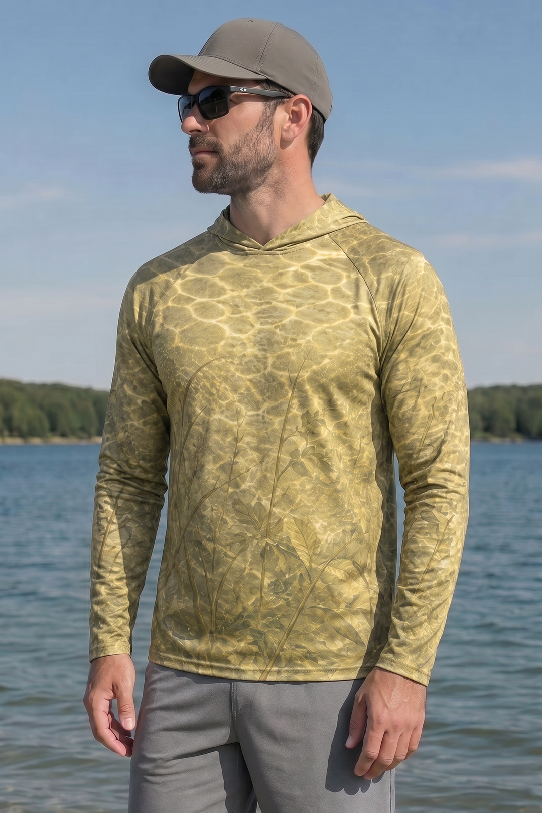 AirLite Fishing Sun Hoodie - Sunlit Shallows Bluegill - MHL36 image 3