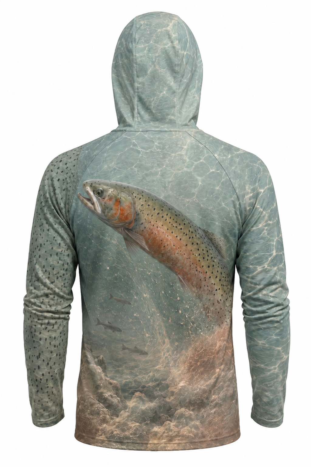AirLite Fishing Sun Hoodie - Wild Lahontan Trout - MHL010 lifestyle artwork zoom
