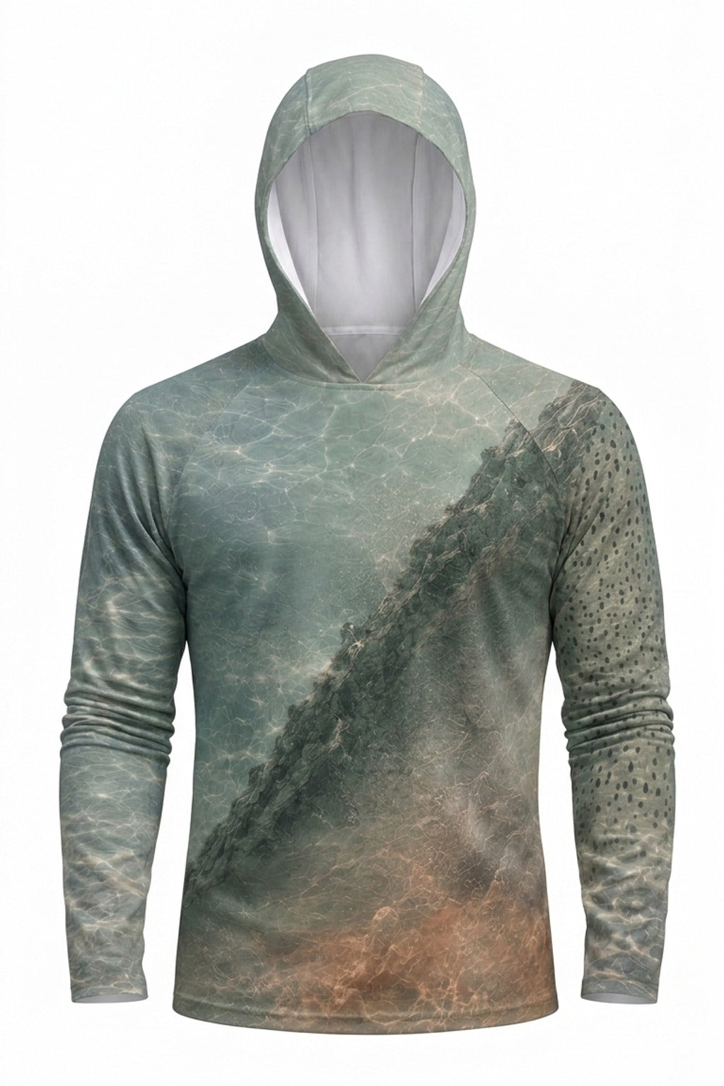 AirLite Fishing Sun Hoodie - Wild Lahontan Trout - MHL010 mockup opposite side