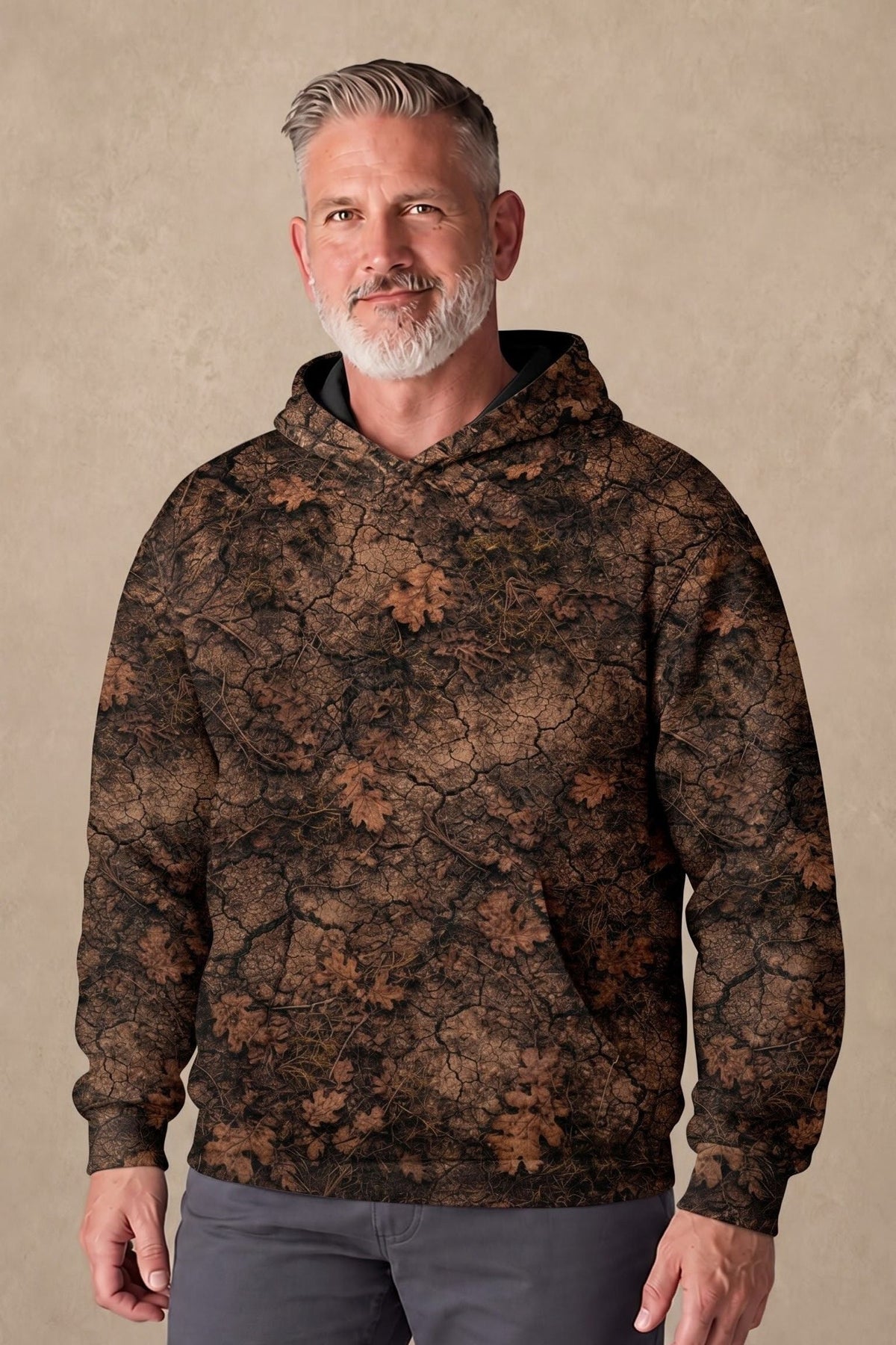 Performance Fleece-Lined Hoodie - Majestic Moose Sunset Forest image 3