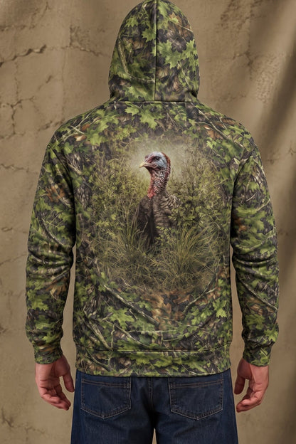 Performance Fleece-Lined Hoodie - Green Timber Tom image 2