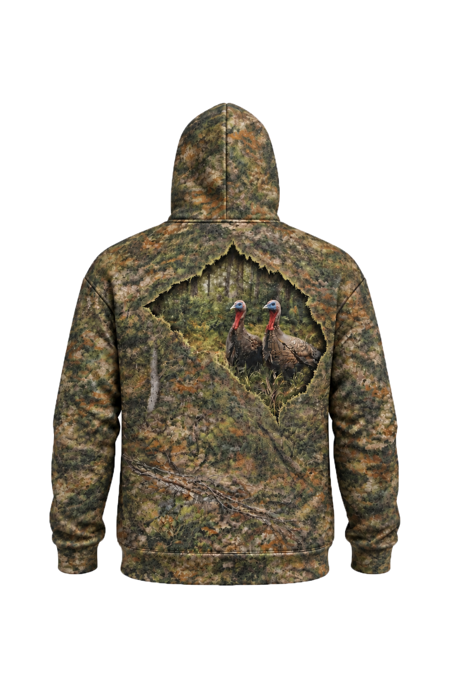 Performance Fleece-Lined Hoodie - Woodland Turkey - WG1T image 5