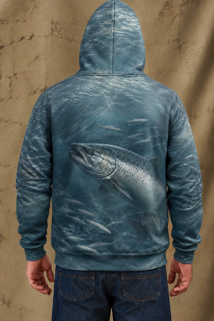 Performance Fleece-Lined Hoodie - King Salmon image 2