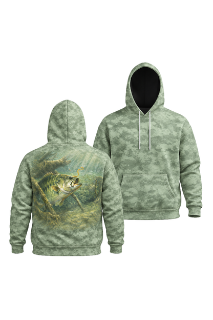 Performance Fleece-Lined Hoodie - Timber Bass Lure image 1