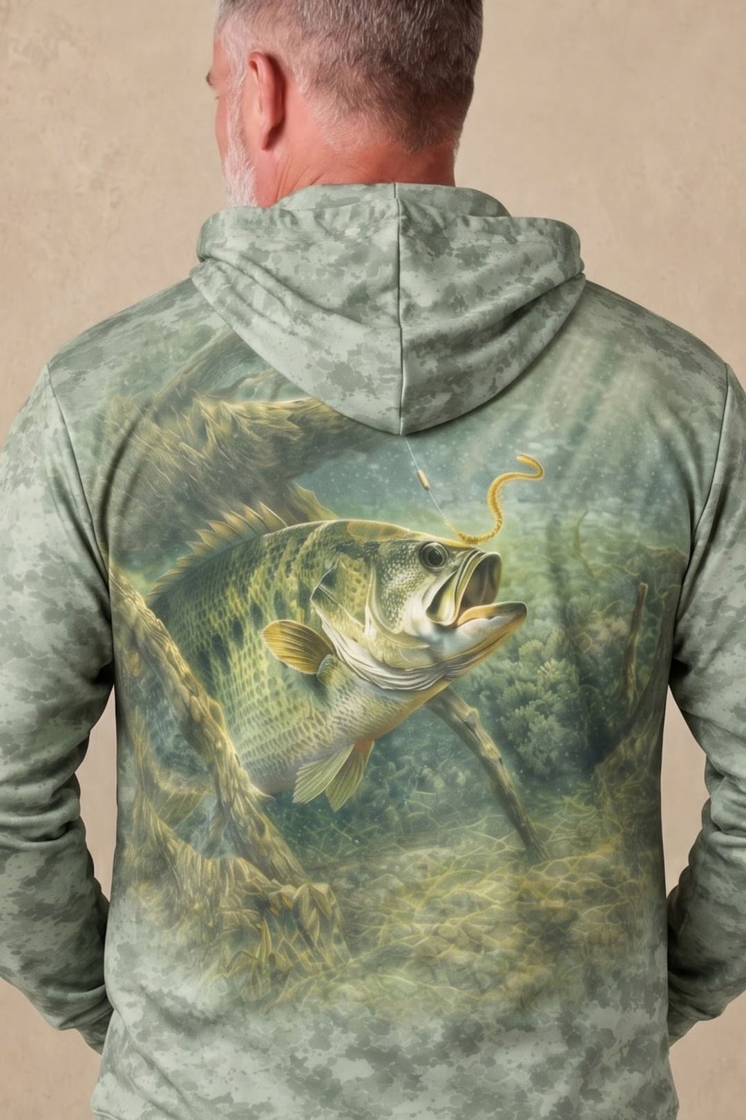 Performance Fleece-Lined Hoodie - Timber Bass Lure image 4