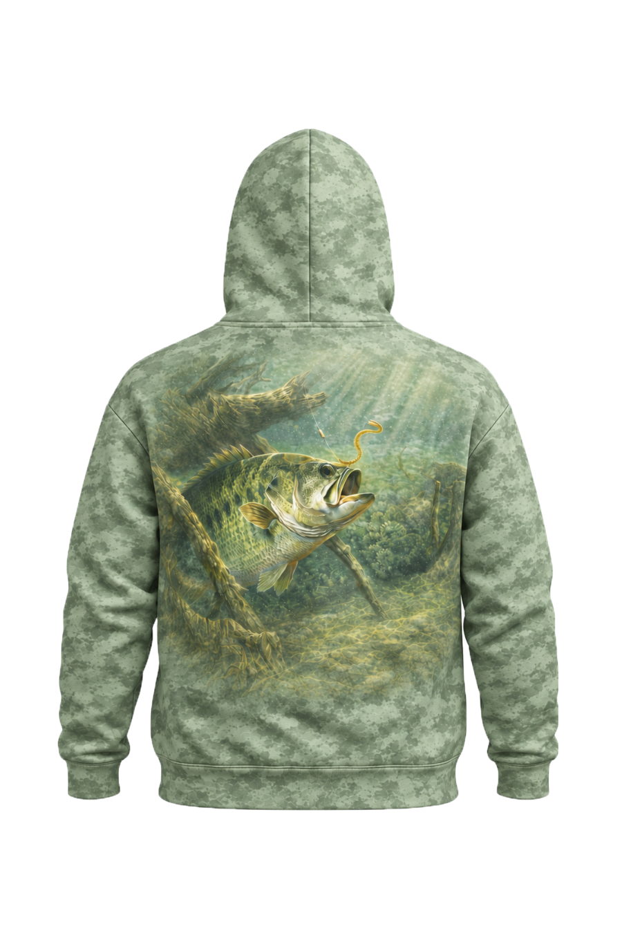 Performance Fleece-Lined Hoodie - Timber Bass Lure image 5