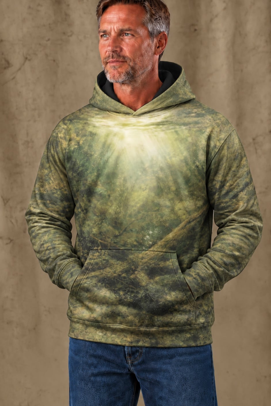Performance Fleece-Lined Hoodie - Timber Bass Sunray image 3