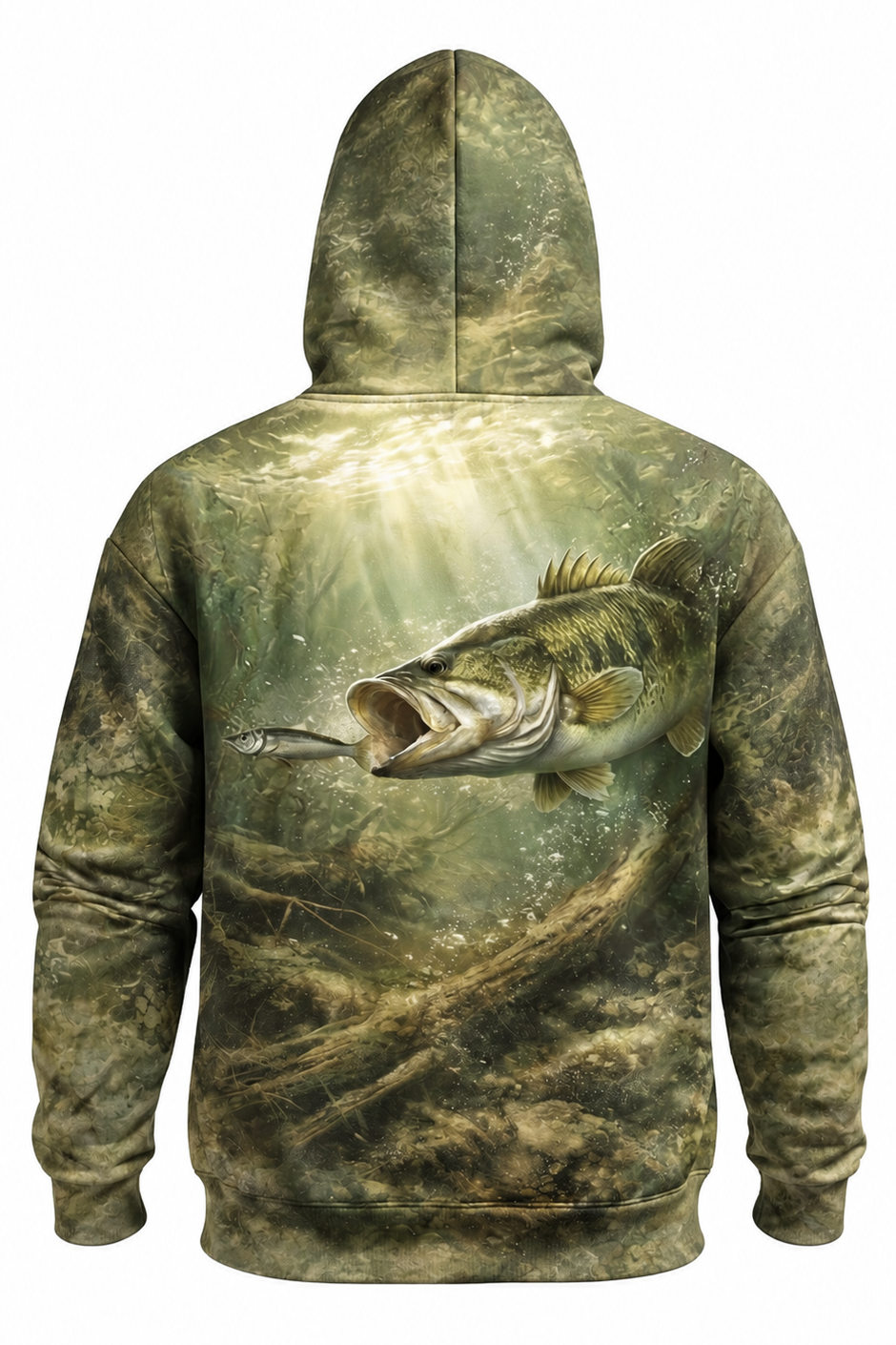 Performance Fleece-Lined Hoodie - Timber Bass Sunray image 5