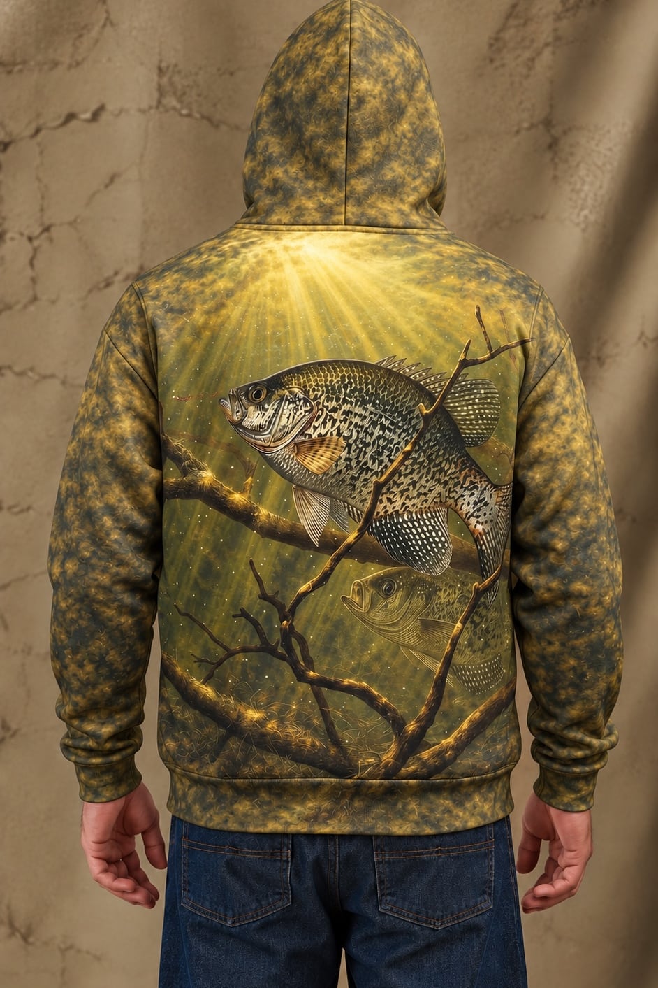 Performance Fleece-Lined Hoodie - Sunlit Timber Crappie image 2