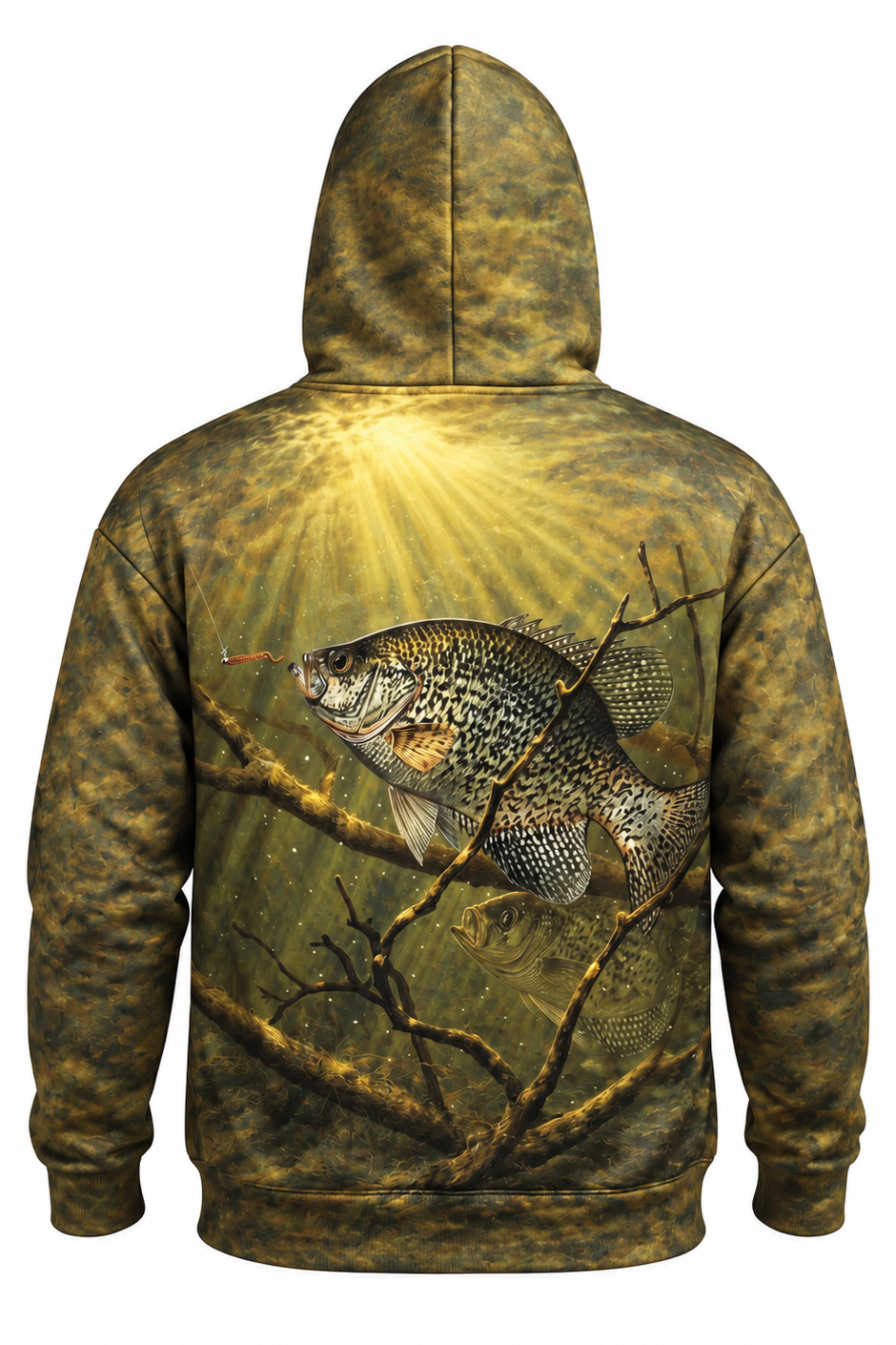 Performance Fleece-Lined Hoodie - Sunlit Timber Crappie image 5