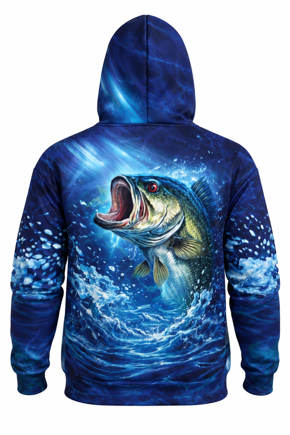 Performance Fleece-Lined Hoodie - Midnight Bass Surge image 5