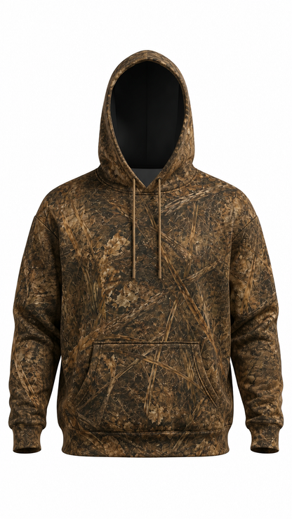 Performance Fishing Fleece-Lined Hoodie - Redfish Copper Tide Edge - AUH03 image 2