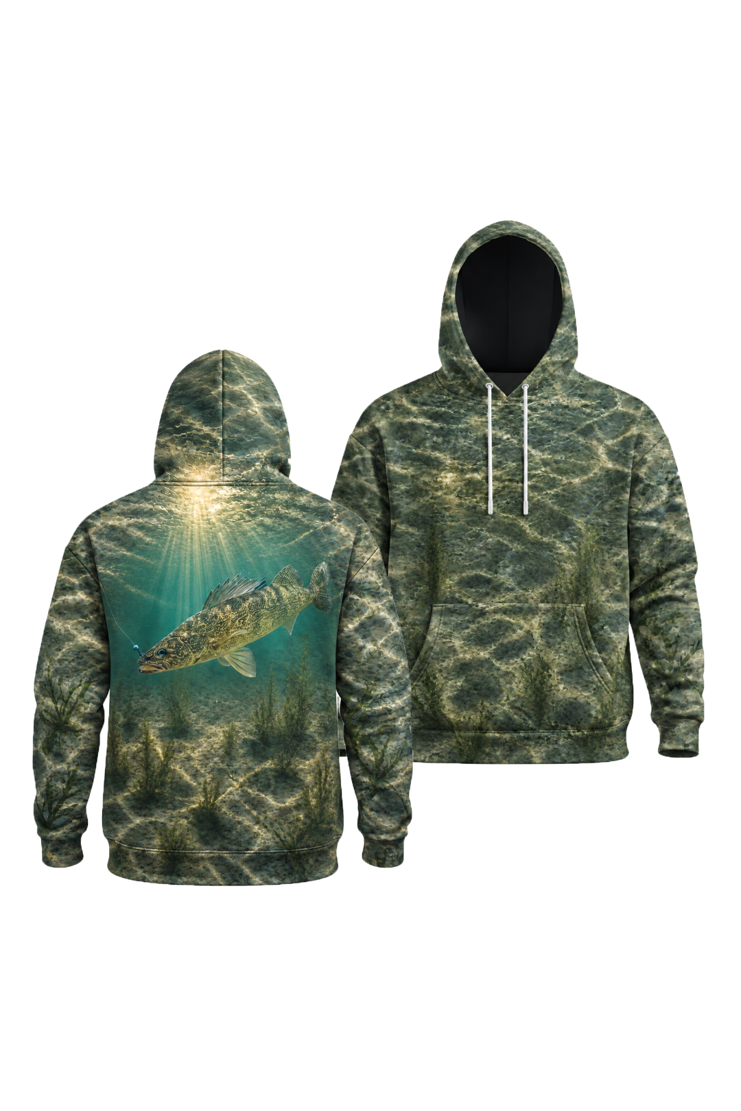 Performance Fleece-Lined Hoodie - Stillwater Walleye image 1