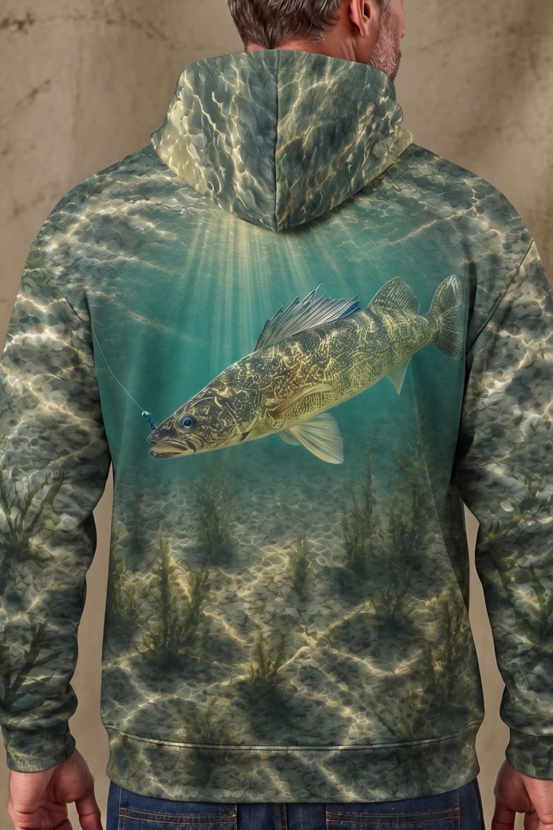 Performance Fleece-Lined Hoodie - Stillwater Walleye image 4