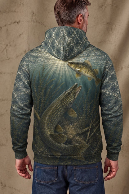 Performance Fleece-Lined Hoodie - Razor Fin Strike image 2