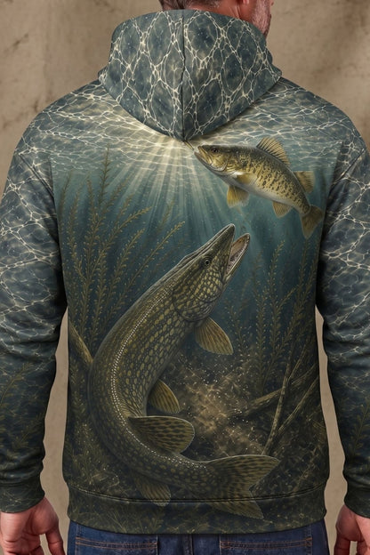 Performance Fleece-Lined Hoodie - Razor Fin Strike image 4
