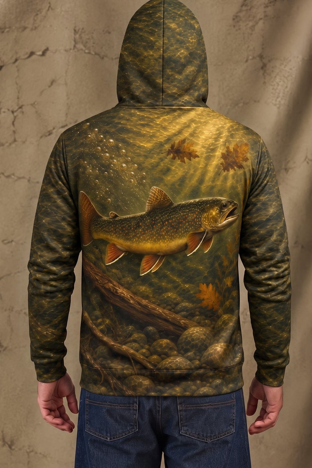 Performance Fleece-Lined Hoodie - Autumn Creek Brookie image 2