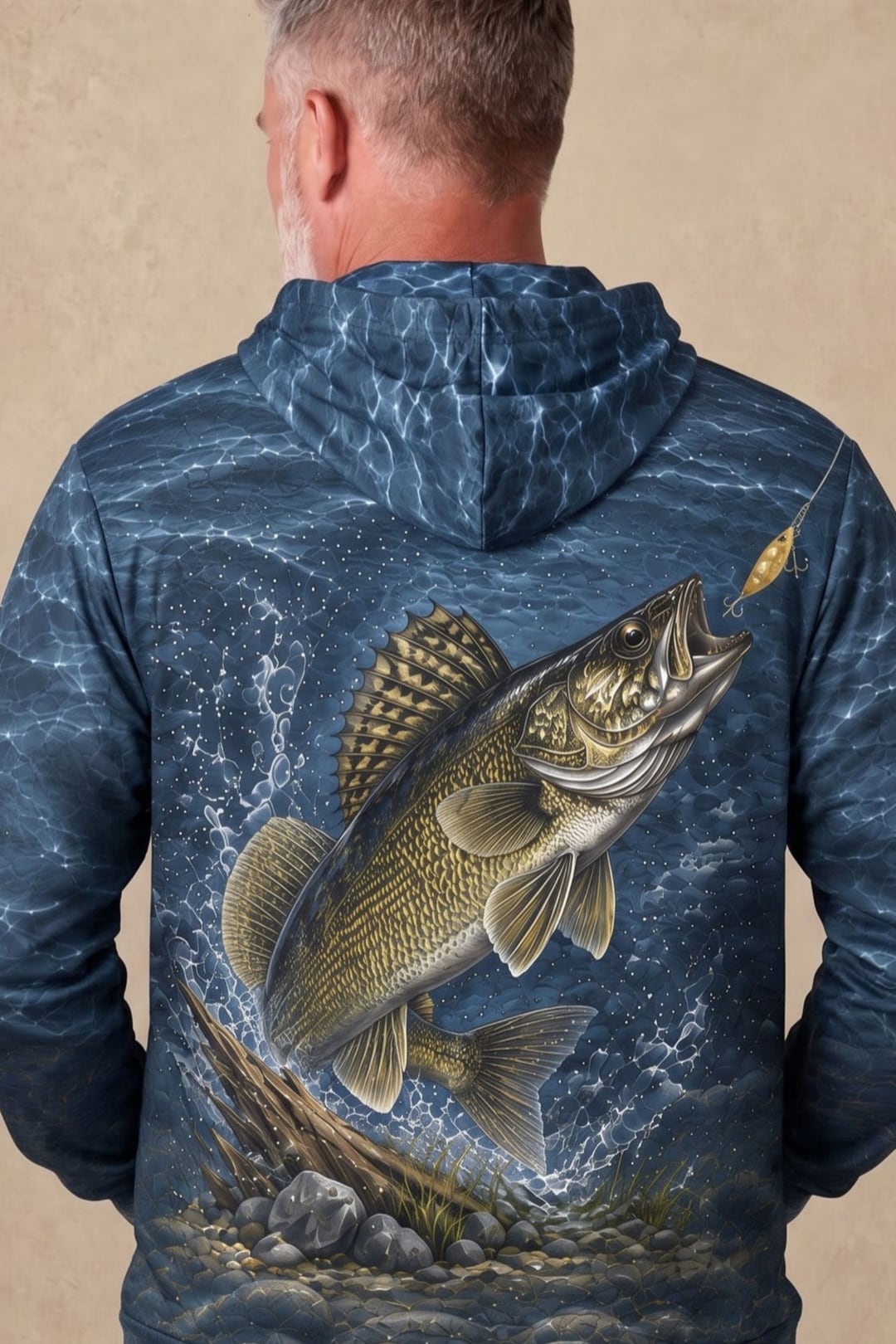 Performance Fleece-Lined Hoodie - Walleye Strike image 4