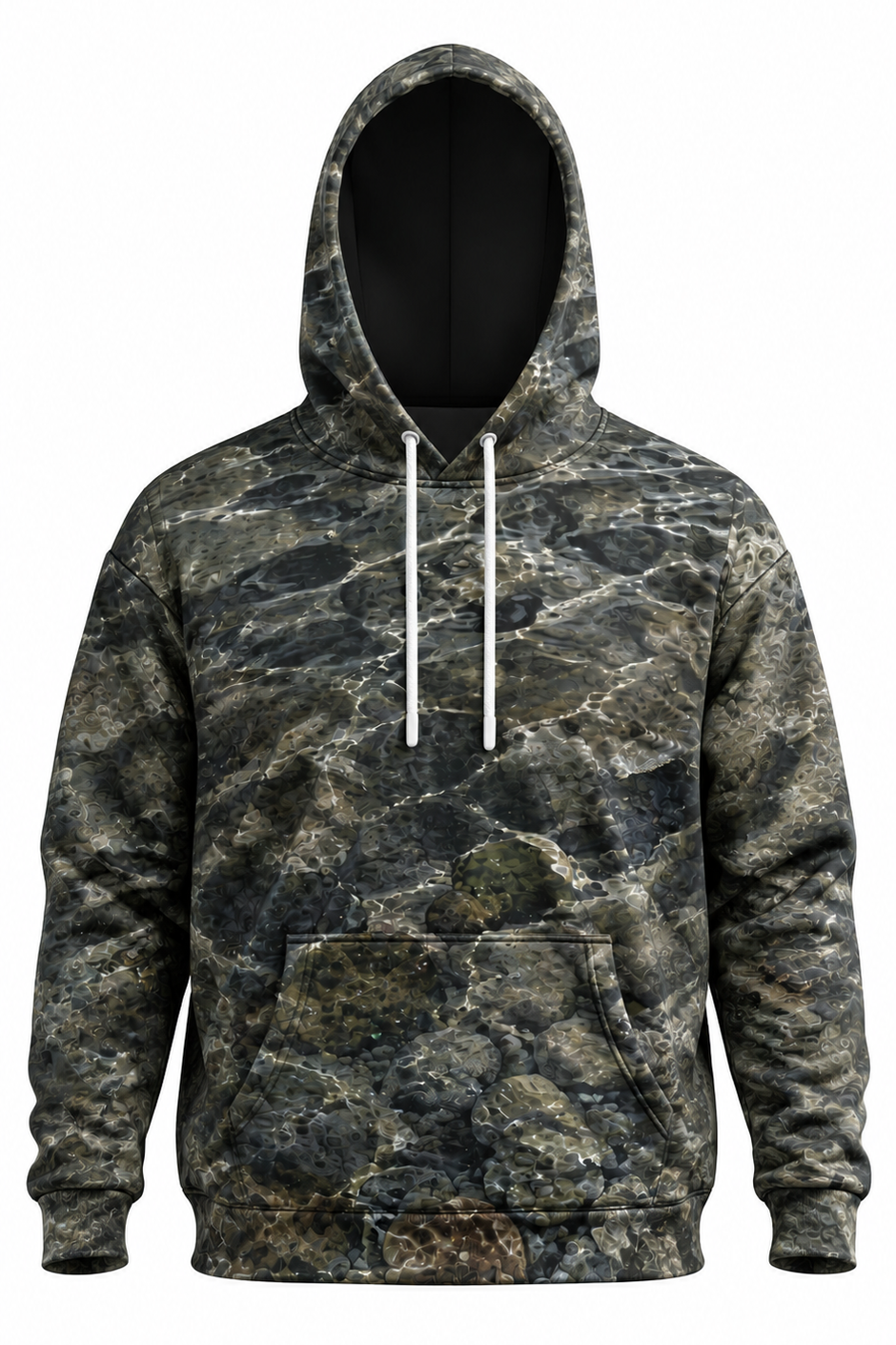 Performance Fleece-Lined Hoodie - River Trout Strike image 6