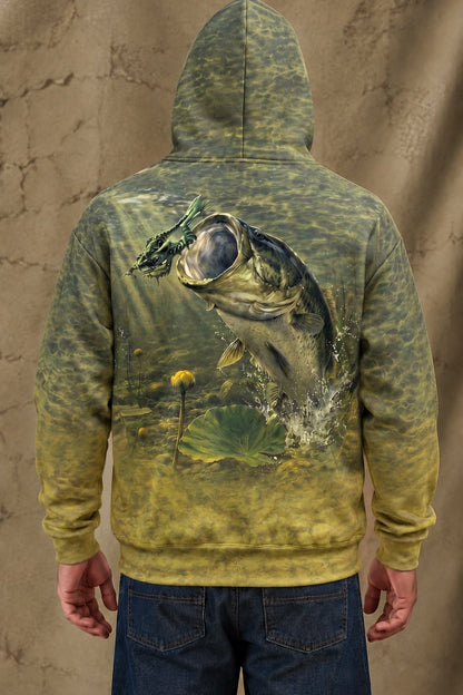 Performance Fleece-Lined Hoodie - Stillwater Frog Bass image 2