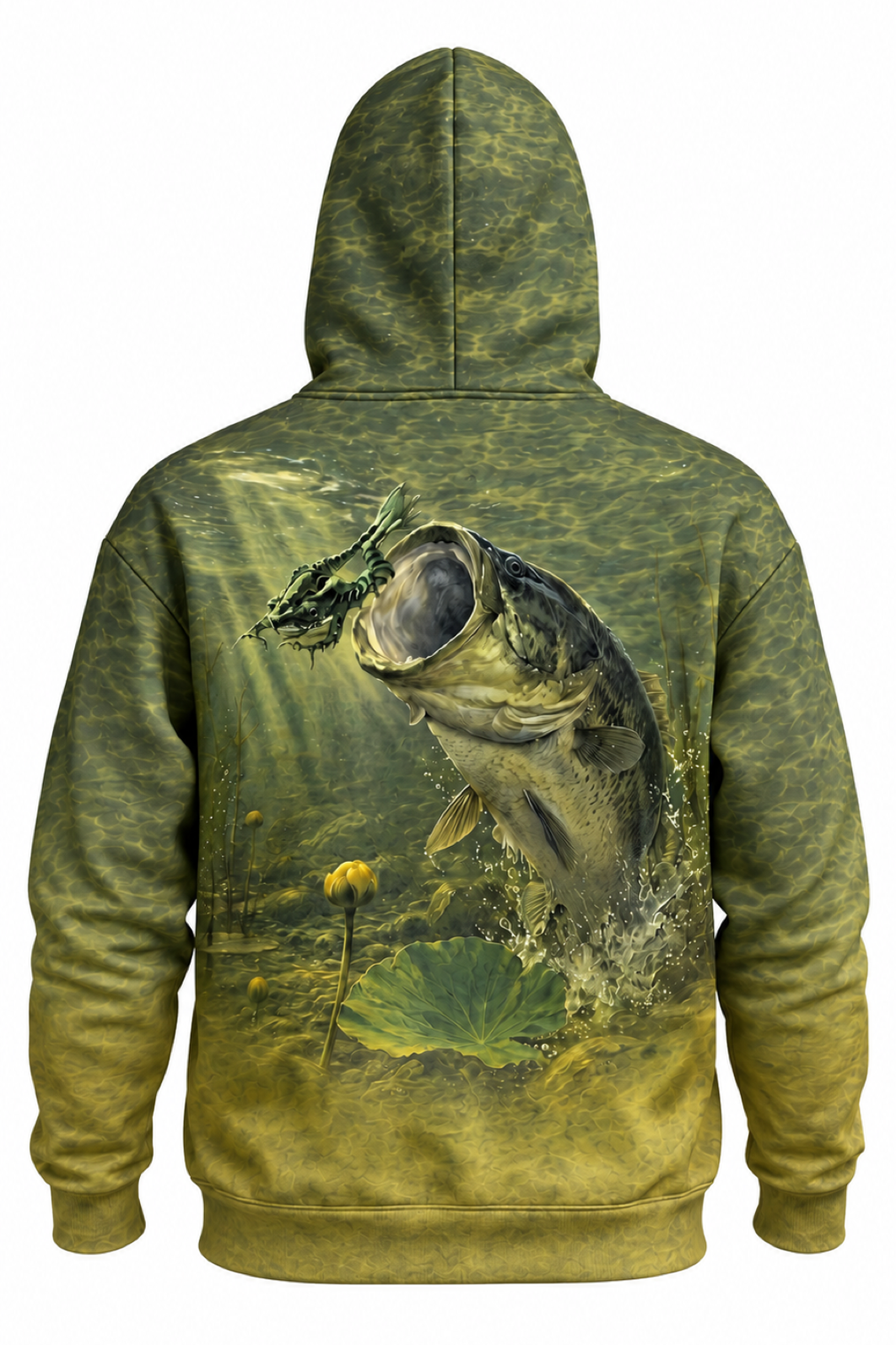 Performance Fleece-Lined Hoodie - Stillwater Frog Bass image 5