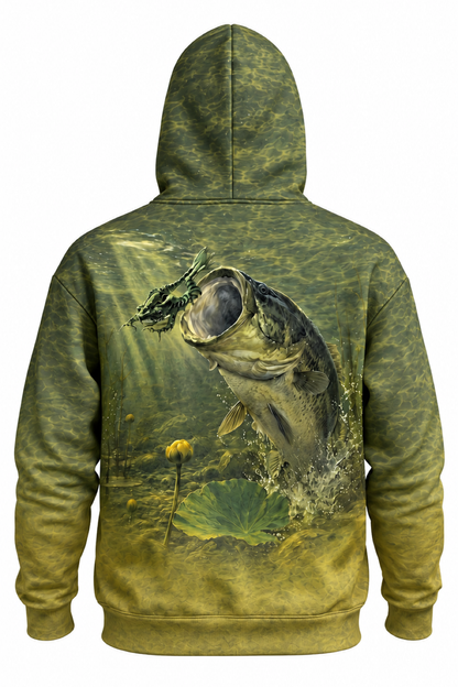 Performance Fleece-Lined Hoodie - Stillwater Frog Bass image 5