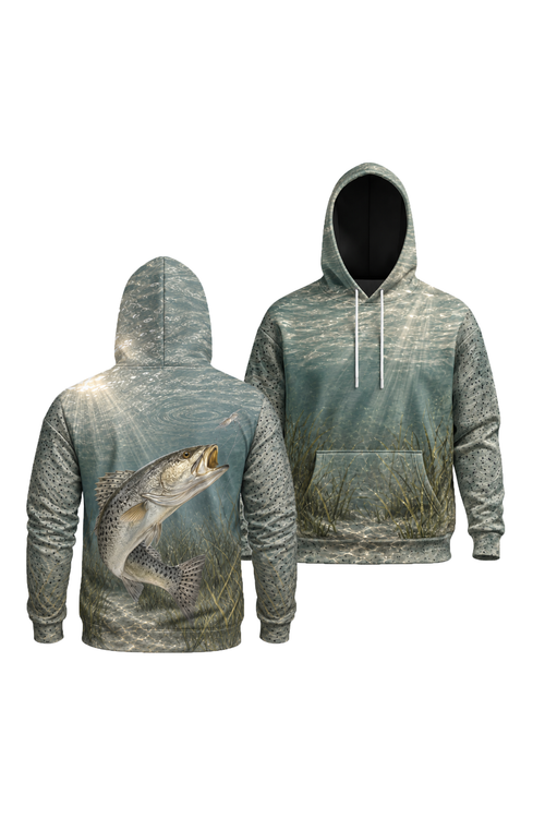 Performance Fleece-Lined Hoodie - Silverline Speckled Trout image 1