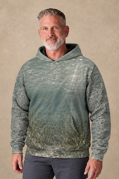 Performance Fleece-Lined Hoodie - Silverline Speckled Trout image 3