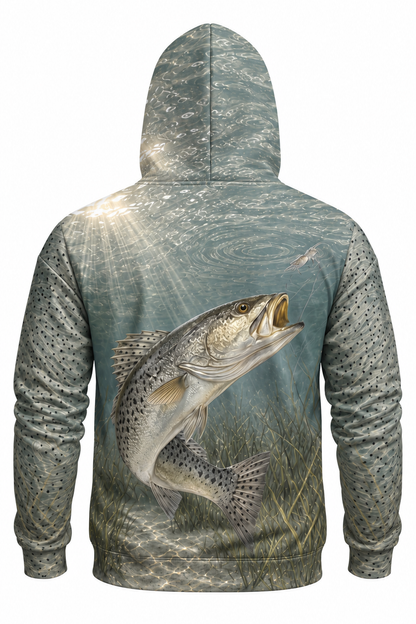 Performance Fleece-Lined Hoodie - Silverline Speckled Trout image 5